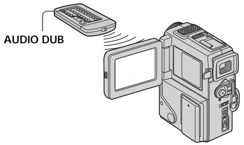 SONY DCR-PC3 - Adding an audio sound on a recorded tape - 1