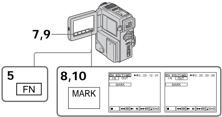 SONY DCR-PC3 - Editing partially on a DV tape - DV synchro-editing - 1
