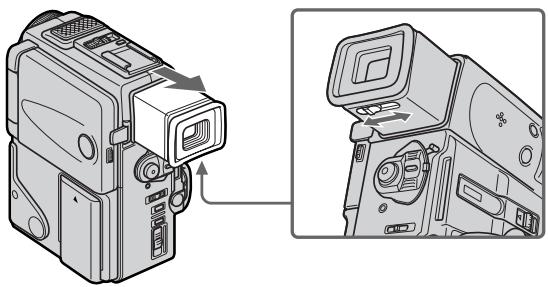 SONY DCR-PC3 - Adjusting the viewfinder - 1