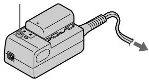 SONY DCR-PC3E - Charging the battery pack - 2