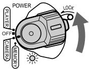 POWER PLAYER OFF CAMERA MEMORY LOCK