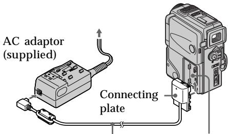 SONY DCR-PC3E - Connecting the mains lead (p. 16) - 1