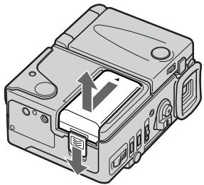 SONY DCR-PC3E - Для снятия батарейного блока - 1