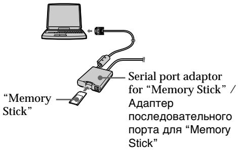 "Memory Stick" Serial port adaptor for "Memory Stick" / Адаптер последовательного порта для "Memory Stick"