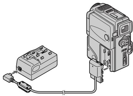 SONY DCR-PC3E - Подсоединение к сетевой розетке - 1