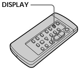 SONY DCR-TR7000E - To display the viewfinder indicators on the TV - Display function - 1