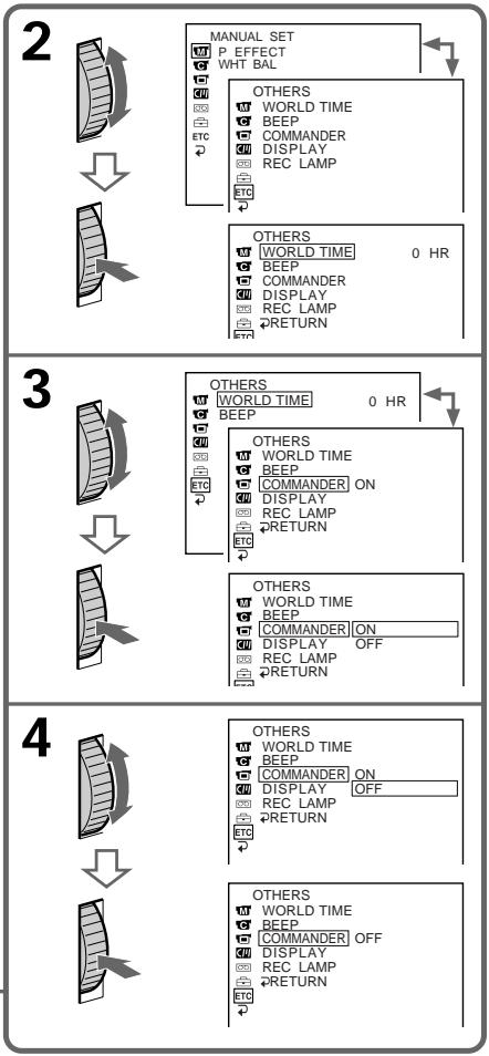 SONY DCR-TRV10E - Измение установок MENU - 2