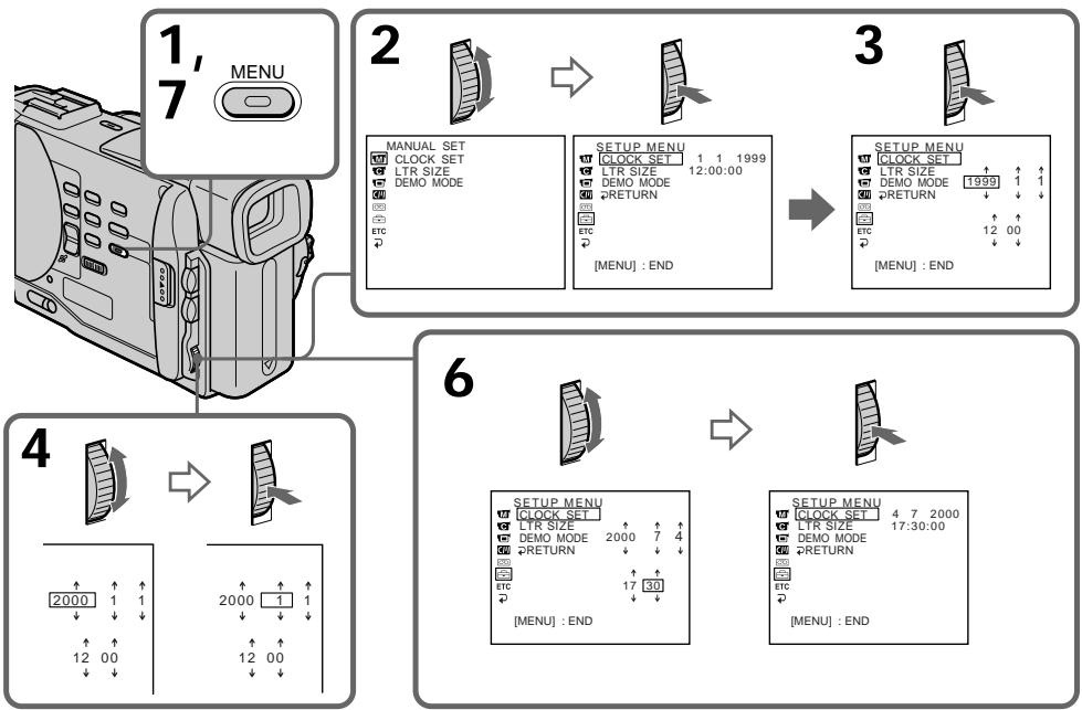 SONY DCR-TRV10E - IpeyeCTaHOBKa DaTbI N BpemeHn - 1