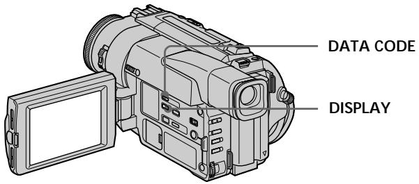 SONY DCR-TRV210E - Длго OTOBpaЖeHЯ 3КраHHbIX ИнДиКaTOpOВ -ФункцЯ ИнДиKaциN - 1