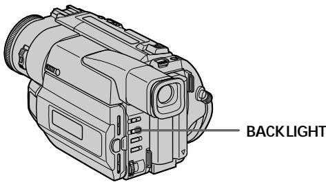 SONY DCR-TRV210E - Shooting backlit subjects (BACK LIGHT) - 1