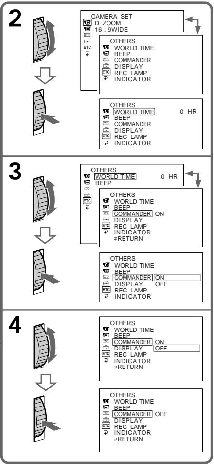 SONY DCR-TRV210E - Измение установок MENU - 2