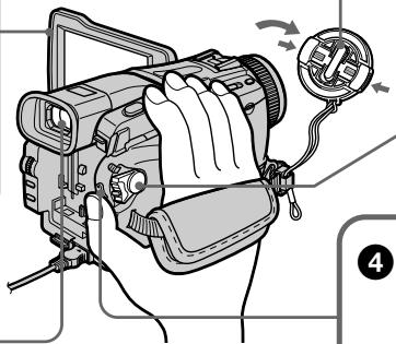 SONY DCR-TRV24E - Remove the lens cap. - 1