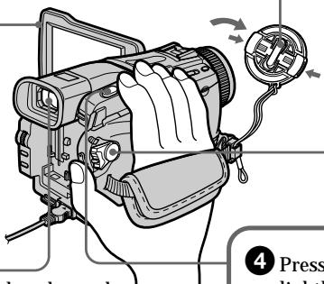 SONY DCR-TRV24E - Remove the lens cap. - 1