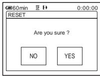 SONY DCR-TRV460E - Initializing the settings - Reset - 4