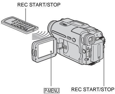 SONY DCR-TRV460E - Using the self-timer - 1