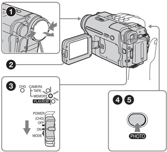 SONY DCR-TRV460E - Start recording while checking the subject on the LCD screen. - 1