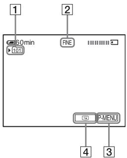 SONY DCR-TRV460E - Indicators displayed during recording - 1