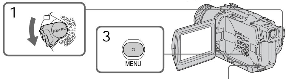 SONY DCR-TRV530E - Step 2: Setting the VCR to operate with the A/V connecting cable - 1