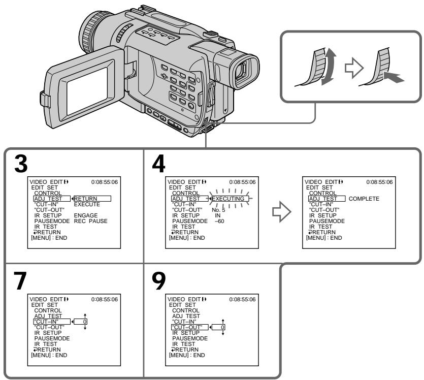 SONY DCR-TRV738E - Пункт 3: Регулировка синхронизации КВМ - 1