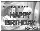 M. LUMI III.... HAPPY BIRTHDAY 100-0021