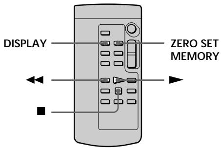 SONY DCR-TRV738E - Быстрое отыскание эпизода – Функция ZERO SET MEMORY - 1