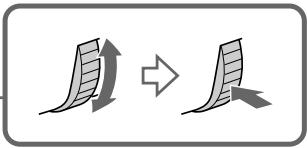 Diagram showing transformation of a folded paper into a single sheet, with arrows indicating the process.