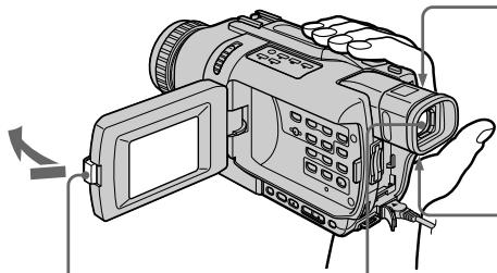 SONY DCR-TRV738E - ① Снимите крышку объектива. - 1