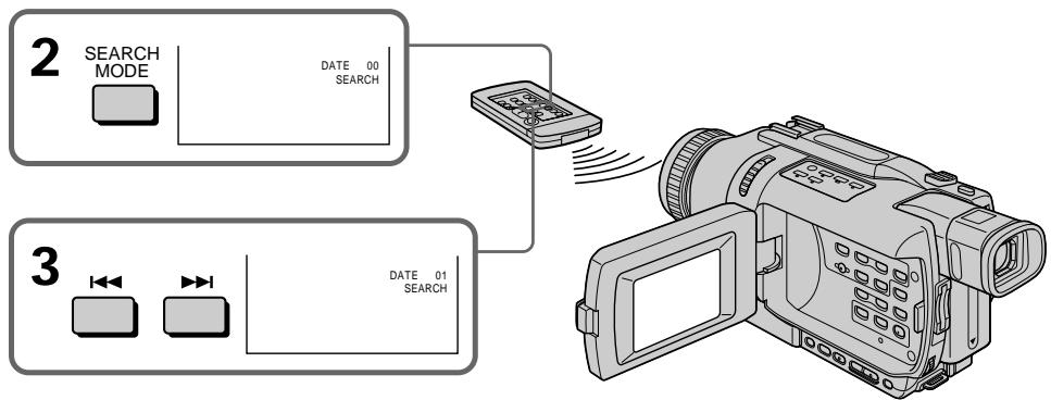 SONY DCR-TRV738E - Поиск записи по дате – Функция DATE SEARCH - 3