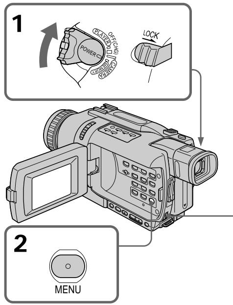 1 OFF/CHS POWER LOCK 2 MENU