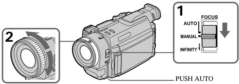 SONY DCR-TRV890E - Регулировка фокусировки вручную - 1