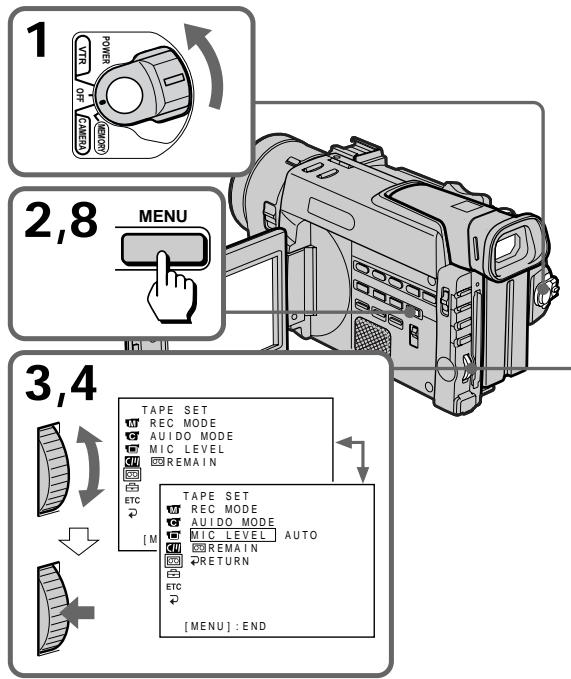 SONY DCR-TRV890E - Регулировка уровня записи - 1