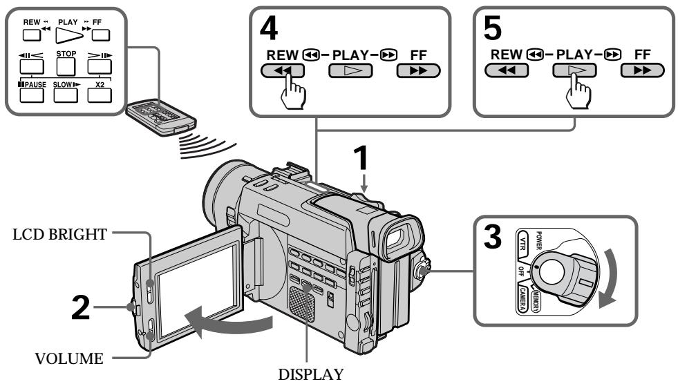 SONY DCR-TRV890E - Снова для начала записи - 1
