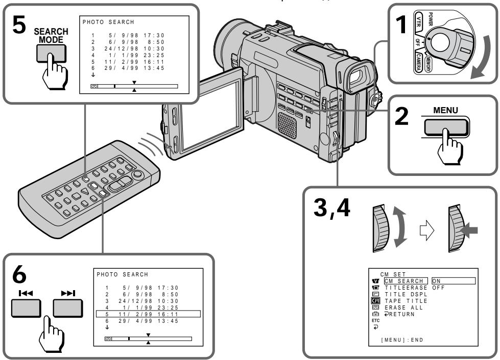 SONY DCR-TRV890E - Поиск фотографий с использованием памяти кассеты - фотопоиск - 1