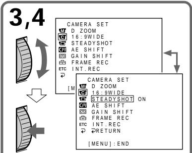 SONY DCR-TRV890E - Отключение функции устойчивой съемки - 2