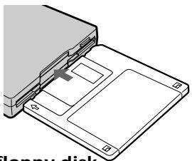 SONY DCR-TRV890E - Inserting a floppy disk - 1