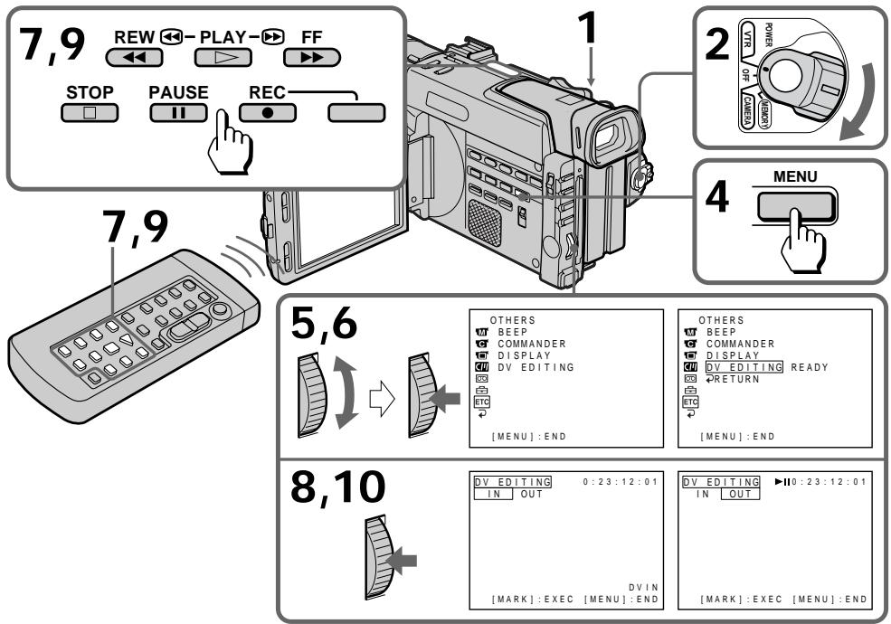 SONY DCR-TRV890E - Частичный монтаж на ле- нту mini DV – синхронный цифровой видеомонтаж - 1