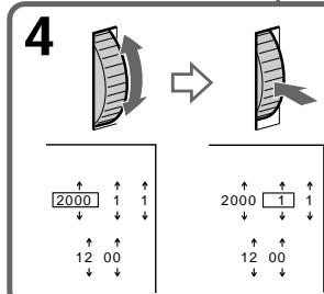SONY DCR-VX2000E - Resetting the date and time - 3