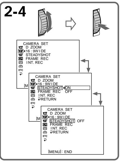 SONY DCR-VX2000E - OTKJIUOHeHneФyHKcUN yCTOnuHBOcBemKn (SteadyShot) - 2
