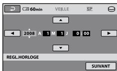 SONY DCR-SR35E - Etape 2 : Mise sous tension et réglage de la date et de l'heure - 2
