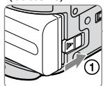 SONY DCR-SR35E - Pour retirer la batterie - 1
