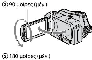 ② 90 μοίρες (μέγ.) ② 180 μοίρες (μέγ.)