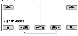 SONY DCR-SR35E - Πιέστε την καρτέλα και την ταινία που θέλετε να αναπαραχθεί. - 1