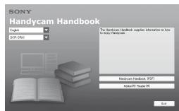 SONY HDR-CX11E - Installation et affichage du « Guide pratique de Handycam » (PDF) - 2
