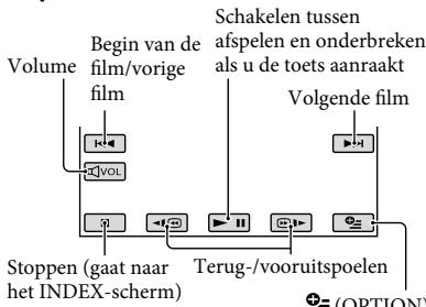 SONY HDR-CX11E - Raak het tabblad of SD: aan en selecteer verwolgens de film die u wilt afspelen. - 1