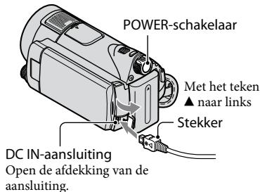 SONY HDR-CX11E - De accu opladen met alleen de netspanningsadapter - 1