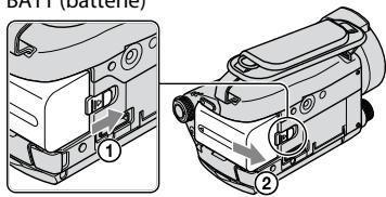 SONY HDR-CX11E - Pour retirer la batterie - 1