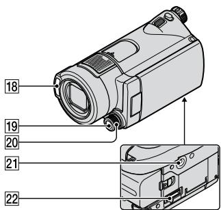 SONY HDR-CX11E - Naam en functies van elk onderdeel - 3