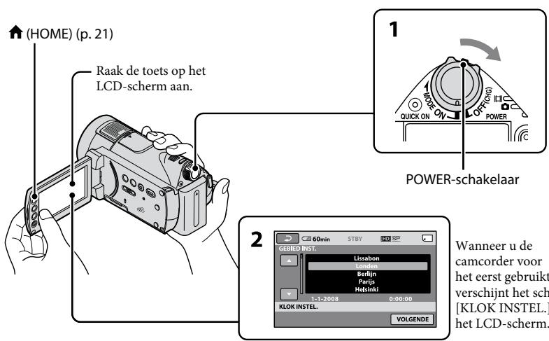 SONY HDR-CX11E - Stap 2: De datum enarend instellen - 1