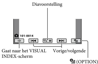 SONY HDR-CX11E - Raak het tabblad  aan en selecteer het stilstaande beeld dat u wilt weergeven. - 1