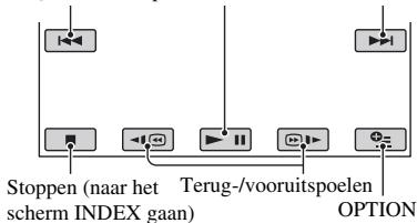 SONY HDR-TG1 - Raak het tabblad HD: of SD: aan en selecteer de film die u wilt afspelen. - 1